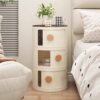 Creative Multi-layer Cylindrical Bedside Table Modern Simple Small Narrow Multi-layer Bedroom Storage Cabinet Ornaments Storage Cabinet