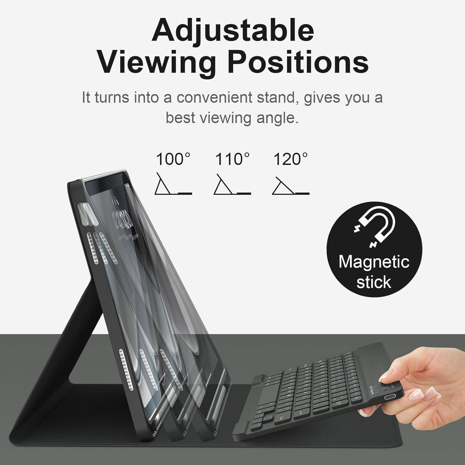 Suitable for iPad Tablet Protective Case 110.9inch A16 Backlit Bluetooth Keyboard Magnetic Suction M4 Protective Case Airpro76