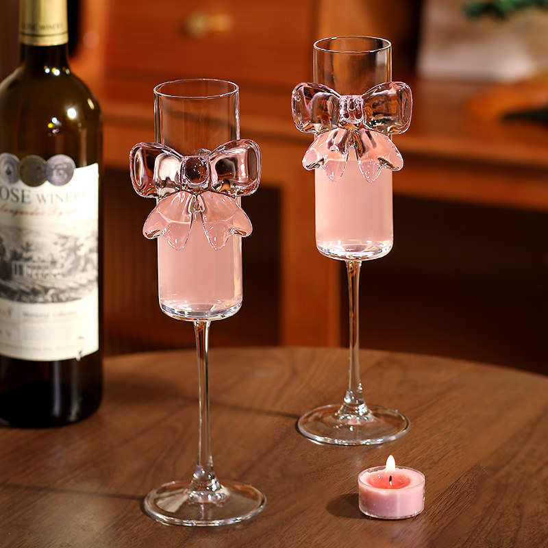 Good-Looking and Cute White Wine Glass, Juice Crystal Cup, Goblet, Cocktail Glass, Tipsy Butterfly Champagne Glass