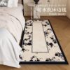 Light Luxury Retro Bedroom Thickened Imitation Cashmere Carpet Non-Slip, Stain-Resistant and Easy to Care for Bedside Blanket Balcony Cooling Bay Window Mat