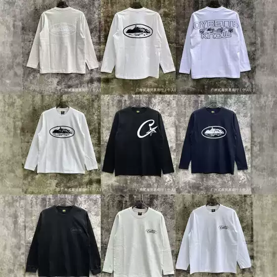 Trendy Alcatraz Print Long-Sleeve Unisex Top with Three Labels, American-Style Loose Fit T-Shirt for Layering, Cross-Border Fashion Brand