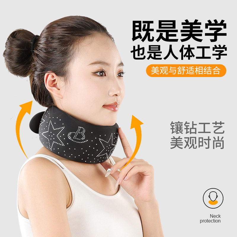 Neck Protector Neck Sleeve U-shaped Neck Protector Neck Pillow Forward Head Straighter Office Household Cervical Spine Support Fixed Neck Brace