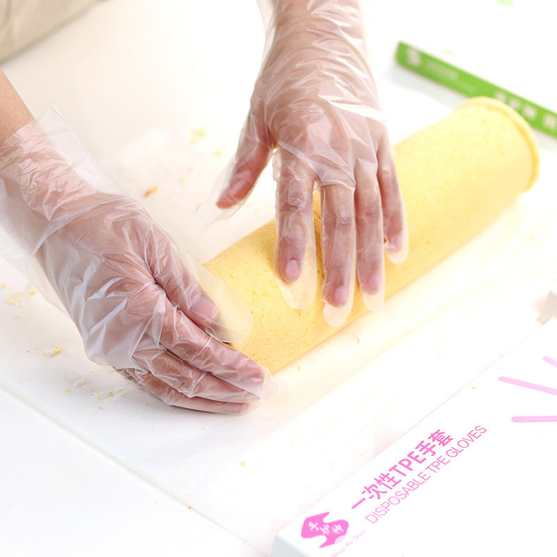 TPE disposable gloves food grade health special thickened durable household kitchen baking catering food gloves