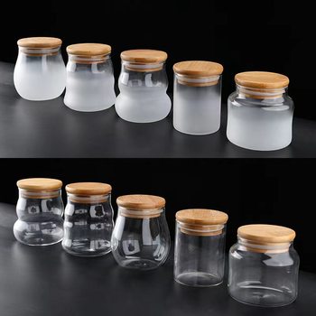 Small Tea Jar High Borosilicate Glass Transparent Portable Mini Tea Jar Box Sealed Travel Packaging Household Candy Bottle