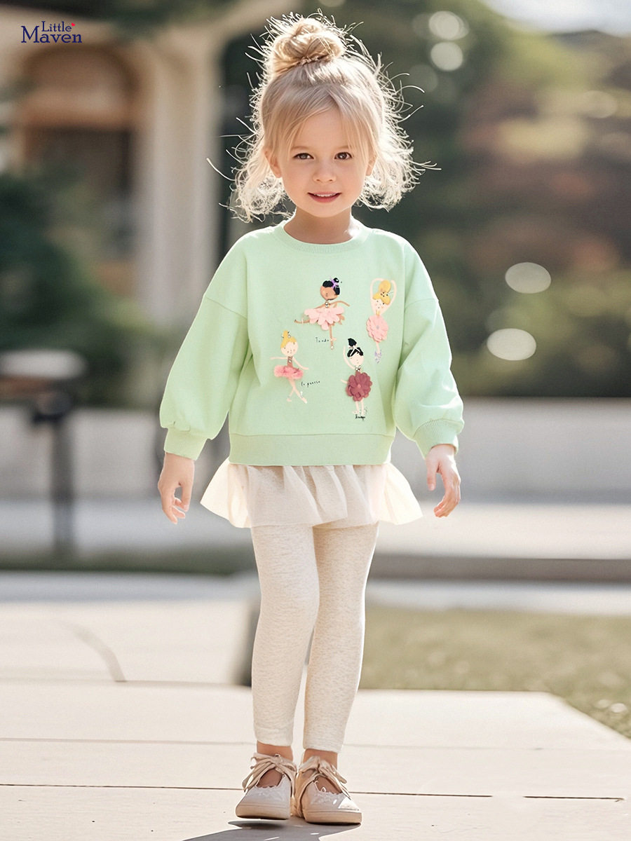 New Autumn Girls' Set, [Style] Fashion Kids' Outfit, Cute Baby Kids' Clothing