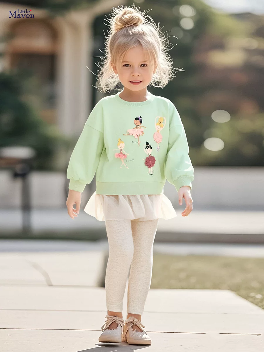 New Autumn Girls' Set, [Style] Fashion Kids' Outfit, Cute Baby Kids' Clothing