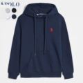 Pullover style-navy red label