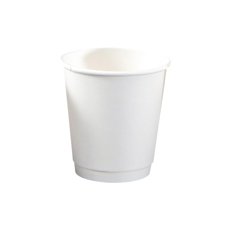90 caliber disposable cup 8oz double layer coffee milk tea hollow paper cup 250ml anti-scald hot drink cup takeaway cup