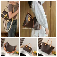 Popular Vintage Carryall Small Size Iy Messenger Baguette Bag Speedy Pillow Bag (Guangzhou Cross-Border Original Leather)