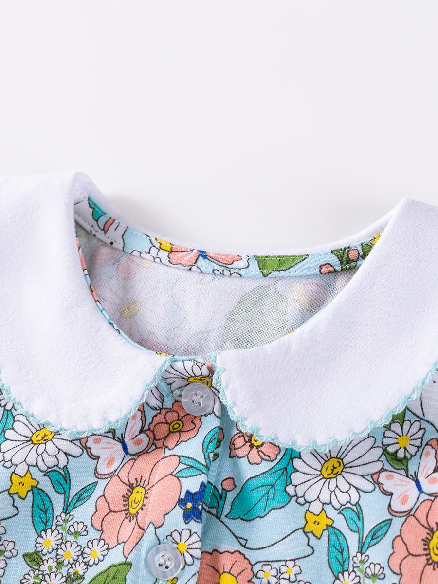 Girls' New Autumn Floral Dress from Kids' Wear Manufacturer, Cute Dress Wholesale