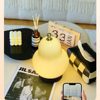 French Cream Pear Table Lamp Creative Living Room Charging Portable Atmosphere Personalized Birthday Gift Bedside Nightlight