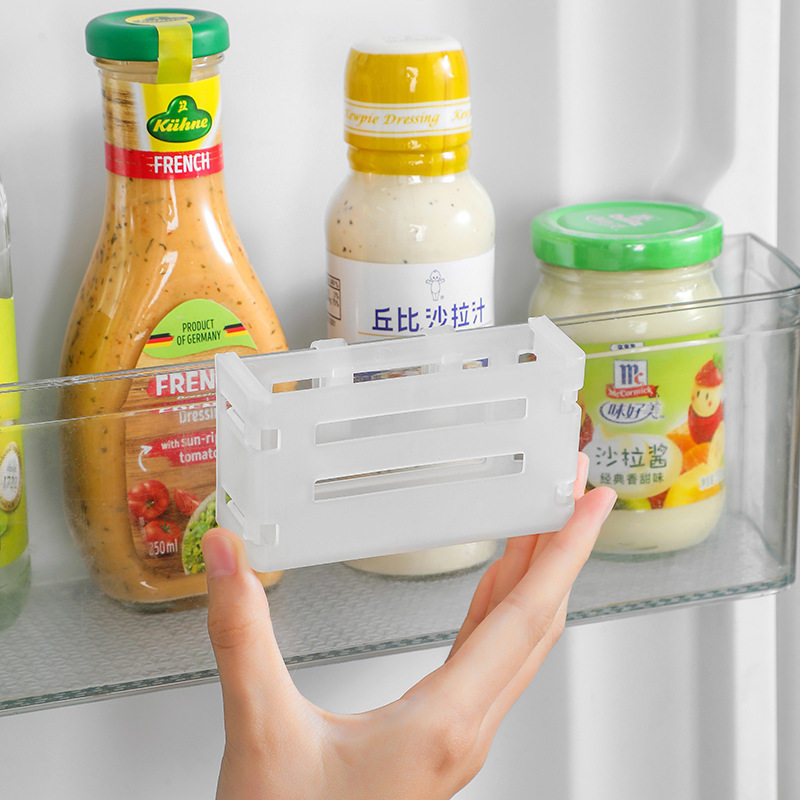 Japanese-Style Refrigerator Side Door Clip-On Retractable Storage Box Refrigerator Small Items Hanging Classification Organizer in Stock