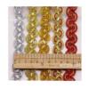 2cm wave-shaped gold and silver silk woven lace diy minority clothing stage dress cuff placket decorative accessories