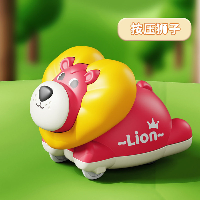 按压玩具车儿童工程车3-6岁动物惯性小飞机夜市摆摊澄海玩具批发
