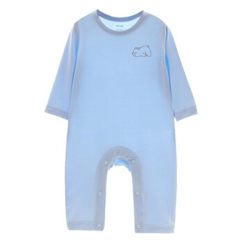 Baby Summer Lanjing Modal Jumpsuit Baby Spring and Summer Hatshirt Newborn Long Sleeve Thin Jumpsuit Climbing Suit