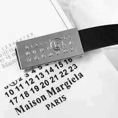 Cross-Border Mm6 Letter Belt, Niche Designer Unisex Belt