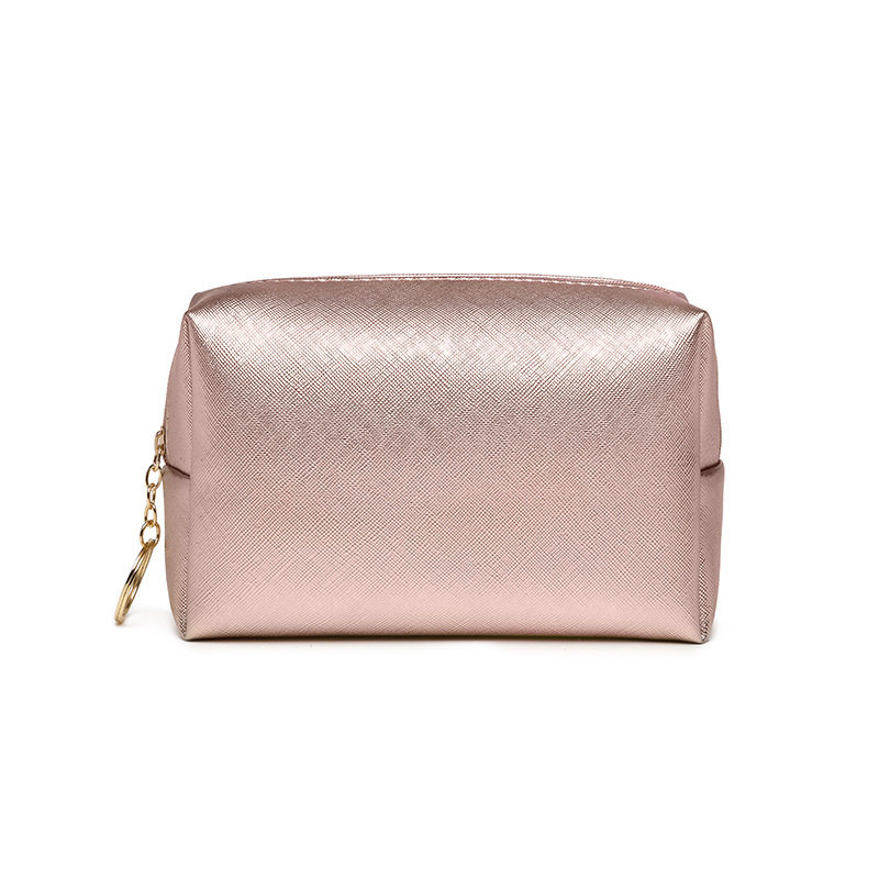 New Cosmetic Bag for Women, Export Popular Pu Hand-Held Portable Square Waterproof Cute Travel Toiletry Cosmetics Bag