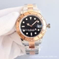 Golden black plate-yacht master
