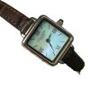 Lola Small Brown Watch Small Green Watch Quartz Elegant Square Women's Watch Cowhide Ins Korean Style Xiaohongshu Recommended