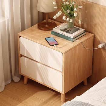 Bedside Table Home Living Room Bedroom Bedside Table Modern Simple Creative Light Luxury High-End Storage Storage Cabinet