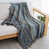 Bohemian Style Knitted Blanket, Yarn Blanket, Sofa Blanket, Office Nap Blanket, Air Conditioning Blanket, Bed End Towel, Nordic Blanket