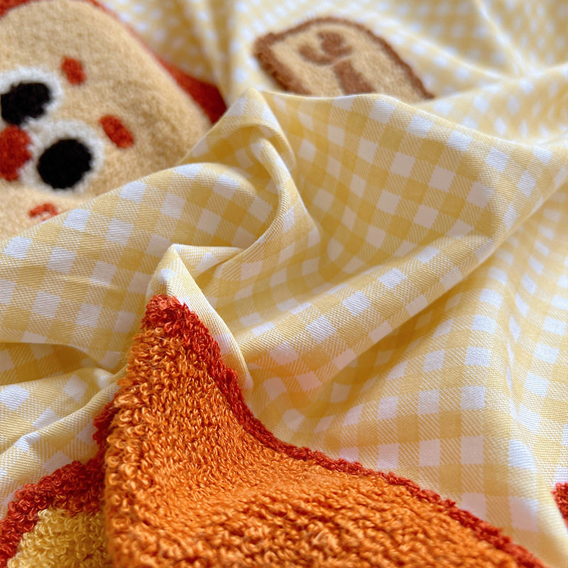 Autumn and Winter Ab Surface Pure Cotton Milk Velvet Bed Four-Piece Bed Bed Sheets Set Pure Cotton Coral Velvet Thickeneded Fleece-Lined Quilt Cover Bedding