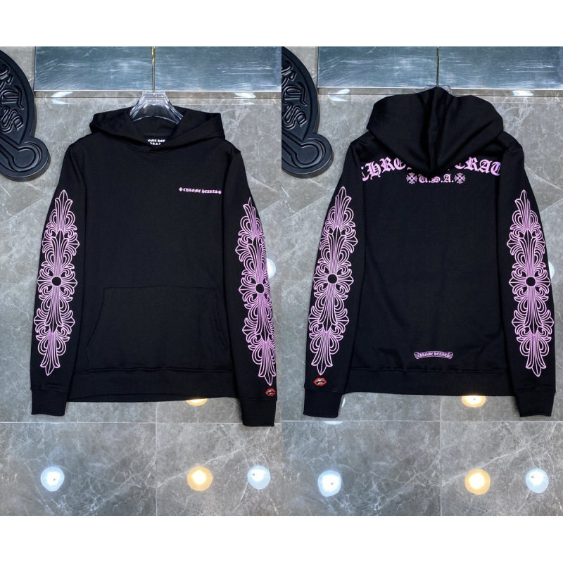 Chrome Heart Hoodie Crowe cross hooded sweatshirt cross-border loose men and women zipper hoodie