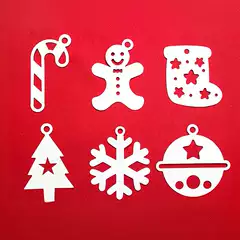 Christmas small tag simple cute cartoon mini greeting card cake gift message card wish Christmas card