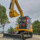 Внешнеторговый подержанный небольшой экскаватор KOMATSU70 с бульдозером, бывший в употреблении Hitachi Carter Lynx на острове Исикава Такеучи mini 1
