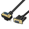 VGA Hd Cable 270 Degree Bend Male to and Straight Male Desktop Laptop Host Monitor Cable