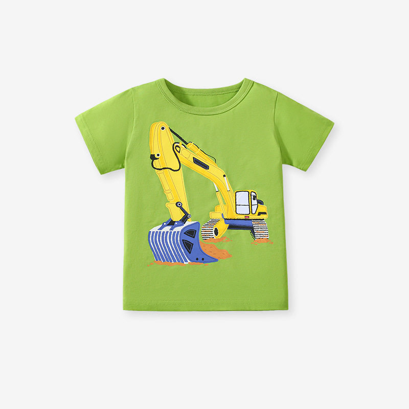 Cartoon Animal Kids' T-Shirt Direct from Source Factory, Summer Short-Sleeve Boys' Tee