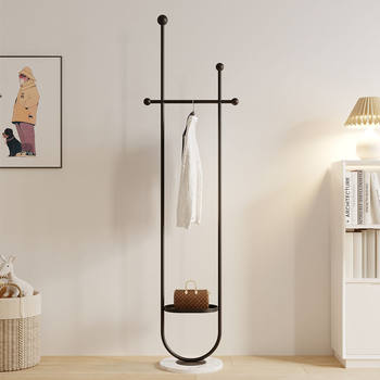 Light Luxury Coat Rack Room Vertical Clothes Rack Floor-Standing Bedroom Home Indoor Clothes Rack Metal Does Not Take up Space Storage