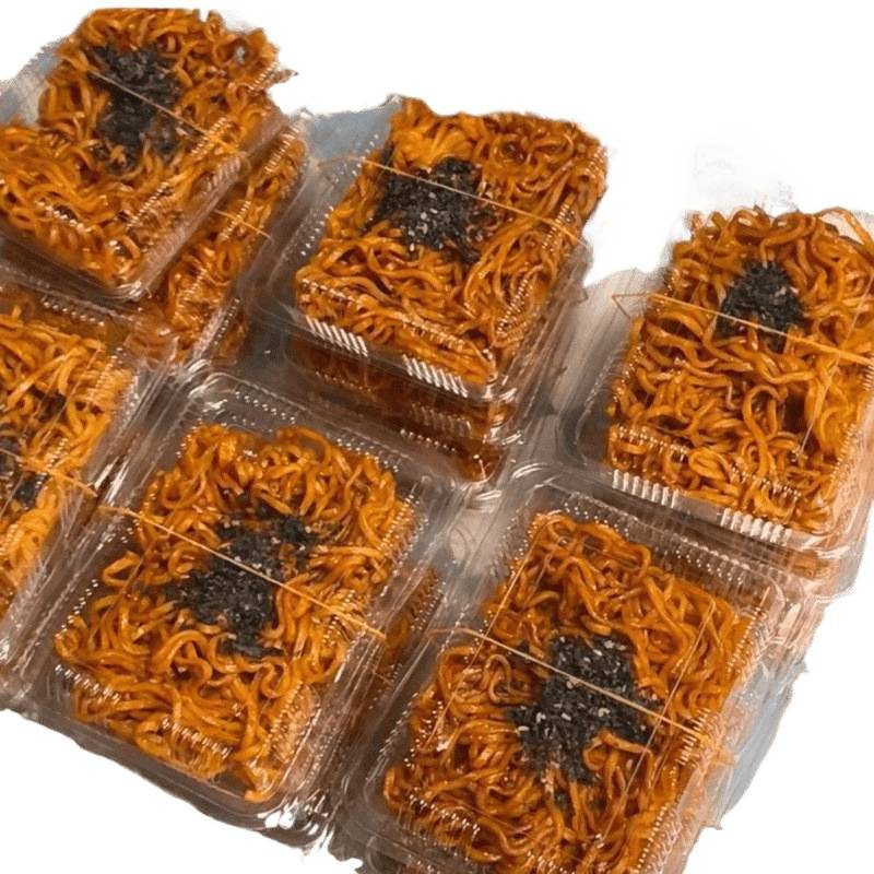 Turkish Noodle Packaging Box with Lid, Commercial Special Transparent Plastic Disposable Fruit Cold Skin Packaging Box Wholesale Package
