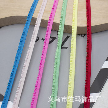 in stock 0.6 Unilateral Fungus Pleated Ruffled Elastic Lace DIY Skirt Shoes and Hats Socks Doll Cuff Accessories