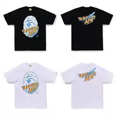 Japanese-Style Trendy Brand Ape Miami International Collaboration Loose Sports Camouflage Cotton Unisex Short-Sleeve T-Shirt Cross-Border