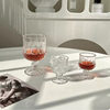 Atmospheric Wine Glass, High-End Exquisite Cup, Retro Embossed Diamond Cup, Glass Goblet, Juice Cup