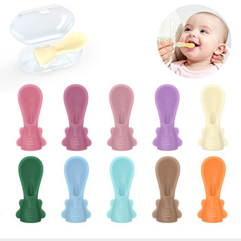 Jam Bag Disposable Replacement Spoon Head Universal Baby Food Bag Feeding Rice Cereal Vegetable Puree Suction Bag Spoon Small Silicone Tableware