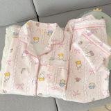 Бархатная пижама Miffy Rabbit De, женская пижама 2026, новинка весны, осени и зимы, толстый коралловый плюш, милая домашняя одежда для девочек