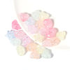 50 pcs/pack acrylic crack macaron color love five-pointed star transparent beaded diy hair rope bracelet wholesale