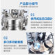 High temperature and high pressure stainless steel reaction kettle laboratory double stainless steel reaction kettle electric heating stainless steel stirring tank