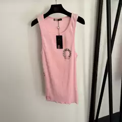 Nanyou High-End New Retro Sanskrit Horse Hoof Beauty Girl Print Camisole Women's American Style Spicy Girl Slim-Fit Top