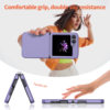 Amazon Suitable Samsung Fold 7 Phone Case Diamond Pattern Zflip6 Anti-Drop Protective Cover Integrated Hinge Anti-Slip
