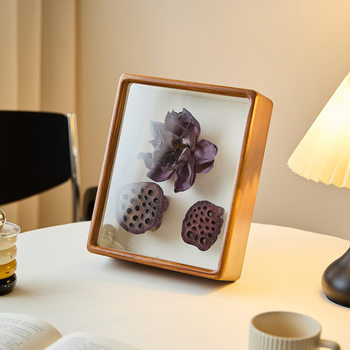 Year of the Horse New Year Gift Three-Dimensional Solid Wood Hollow DIY Photo Frame Medal Badge Stamp Frame Specimen Frame Wall Hanging Picture Frame