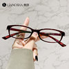 Foreign Trade Cat's Eye Retro Glasses Frame Artistic Small Frame with Height Number Screwless Light Frame Non-slip Foot Myopia Glasses