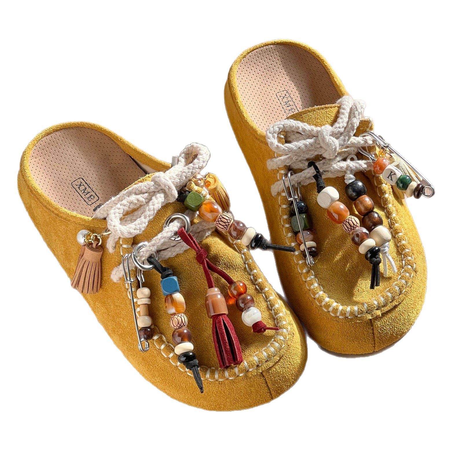 High-End Beaded Shoe Hanger Autumn and Winter Miu Series Maillard Shoe Bag Pendant German Training Kangaroo Shoes DIY Shoe Decoration Buckle