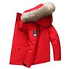 New Men's down Jacket Workwear Winter White Duck down Thick Coat with Fur Collar Trendy in Stock