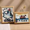 Birthday fish quickly share fish raw funny hanging picture photo frame decoration creative decoration birthday gift for girls