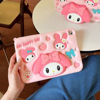 Ipad10.2 Tablet Protective Cover Air5/Air6 Silicone 11inch Anti-Fall 9.7inch iPad Telescopic Stand Suitable