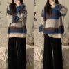 Maternity Autumn Outfit 2025 New Casual Clothes Top Two-Piece Set Fashion Petite Maternity Sweater Autumn Winter