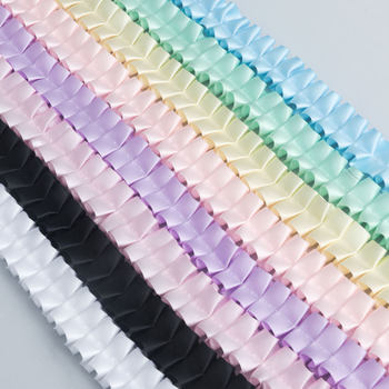 2.5cm wide pleated ribbon polyester with ruffled Lolita headdress clothing design diy lace accessories